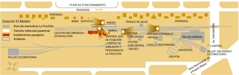 Plano de la Estación El Maitén Plano de la Estación El Maitén